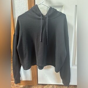 Women’s Victoria secret black cropped hoodie!